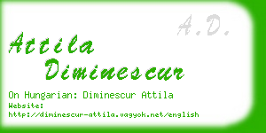 attila diminescur business card